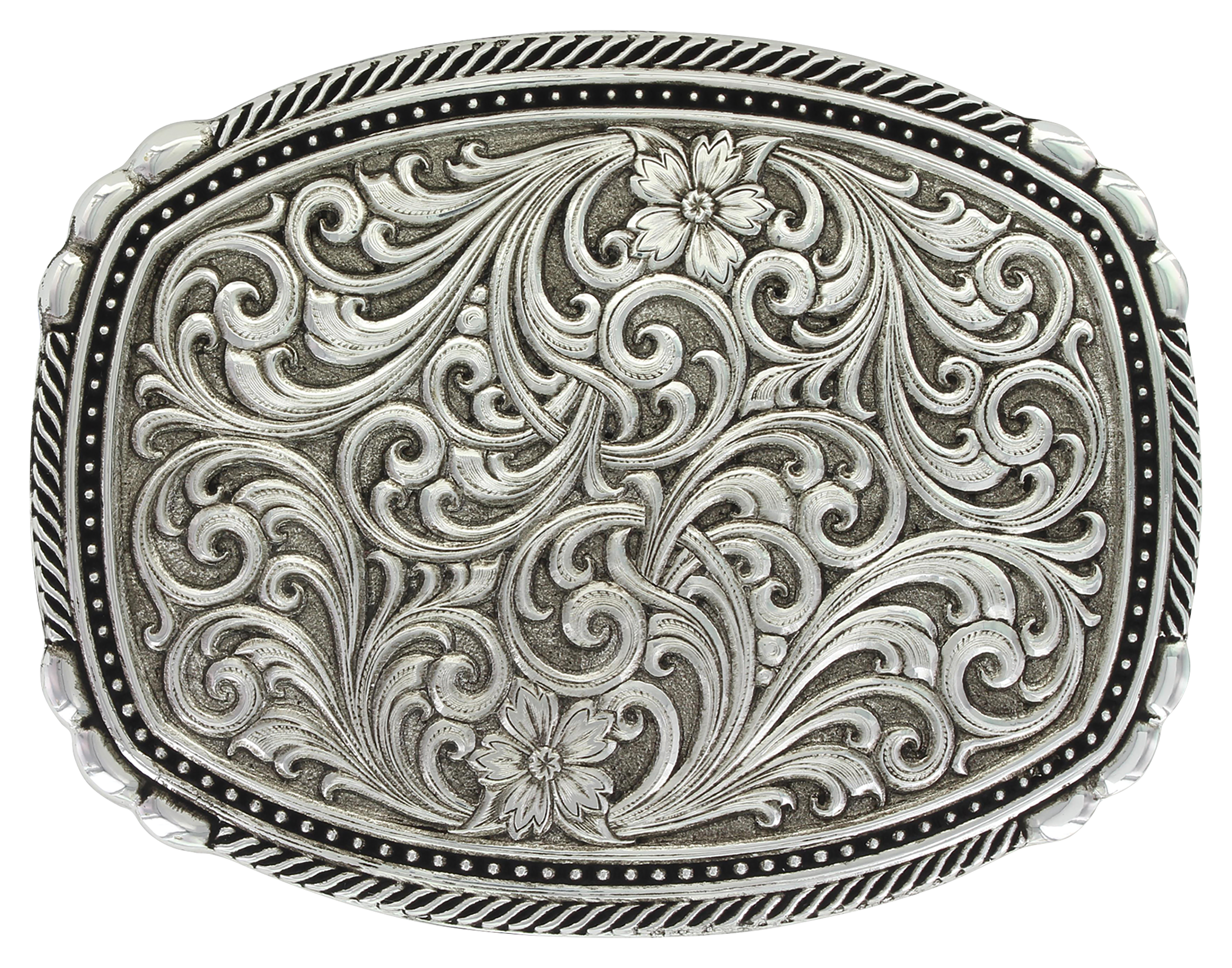 Montana Silversmiths Antiqued Pinpoints and Twisted Rope Trim Buckle ...